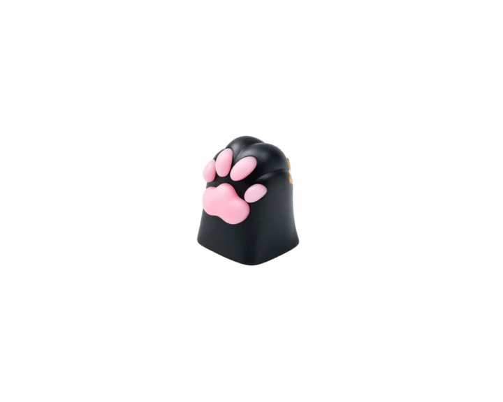 Keychron Kitty Paw Silicone Aluminum Alloy Artisan Keycap - Musta