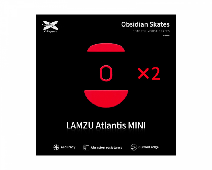 X-raypad Obsidian Mouse Skates Lamzu Atlantis Mini - Hiiren Tassut