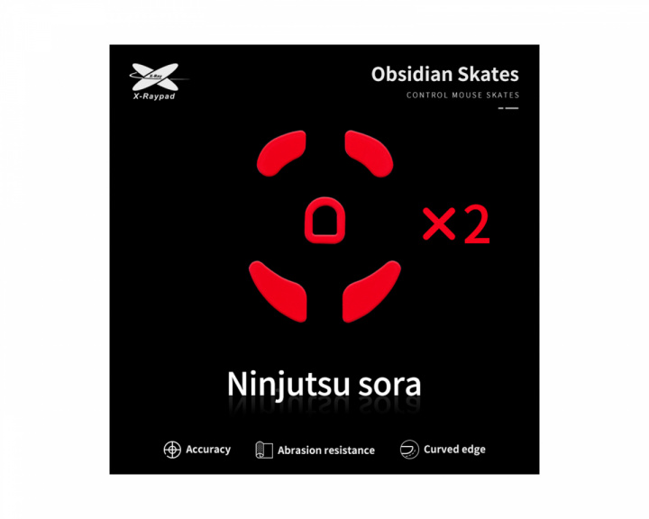 X-raypad Obsidian Mouse Skates Ninjutso Sora - Hiiren Tassut