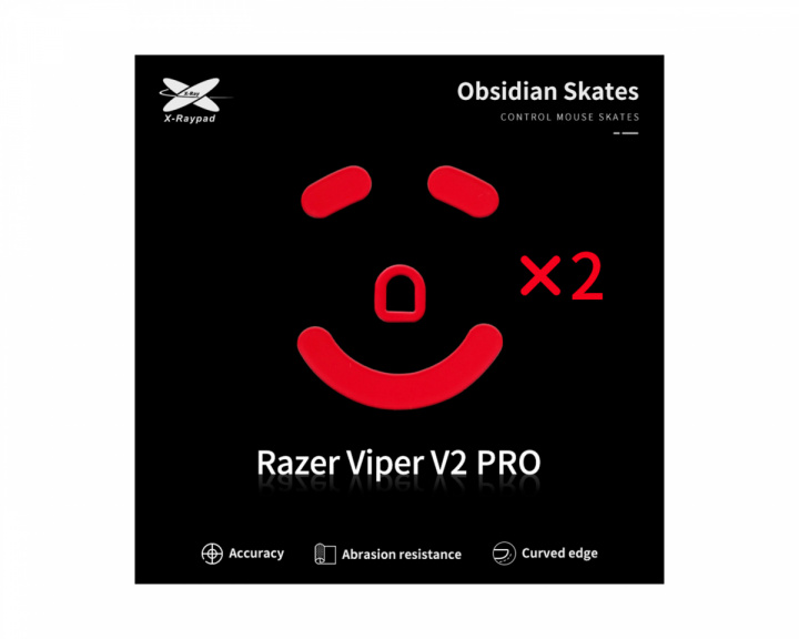 X-raypad Obsidian Mouse Skates Razer Viper V2 PRO - Hiiren Tassut
