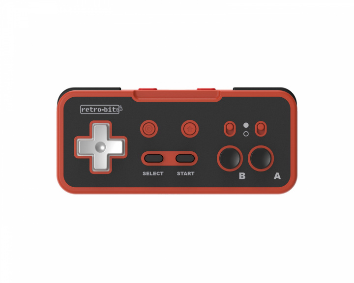 Retro-Bit Origin8 Wireless Controller, 2.4G Pad NS, Red & Black - Langaton Ohjain