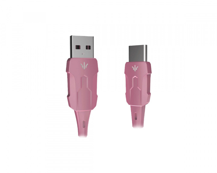 WLMouse Paracord USB-C Kaapeli - Vaaleanpunainen