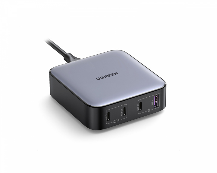 UGREEN Nexode 100W Desktop Charger (1xUSB-A + 3xUSB-C) - Multiport Laturi