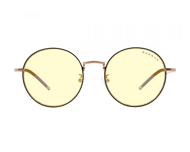 Gunnar Optiks Ellipse - Musta/Kulta - Amber