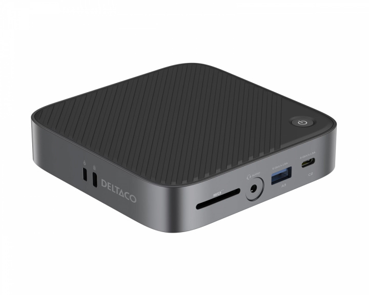 Deltaco USB-C Telakointiasema - 9 Portit