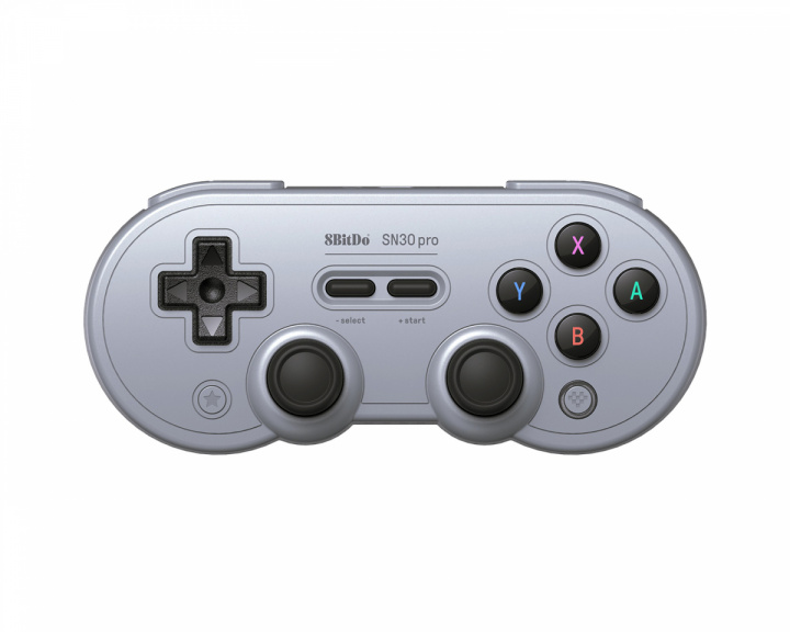 8Bitdo SN30 Pro Bluetooth Gamepad Hall Effect Edition - Bluetooth-peliohjain - Harmaa