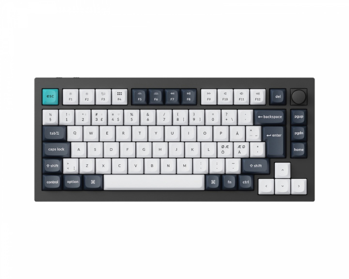 Keychron V1 Max 75% QMK/VIA RGB Hotswap Langaton Näppäimistö [Gateron Jupiter Brown] - ISO