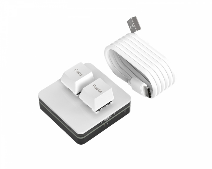 MaxCustom 2-Key RGB Mini Mekaaninen Keypad - Valkoinen