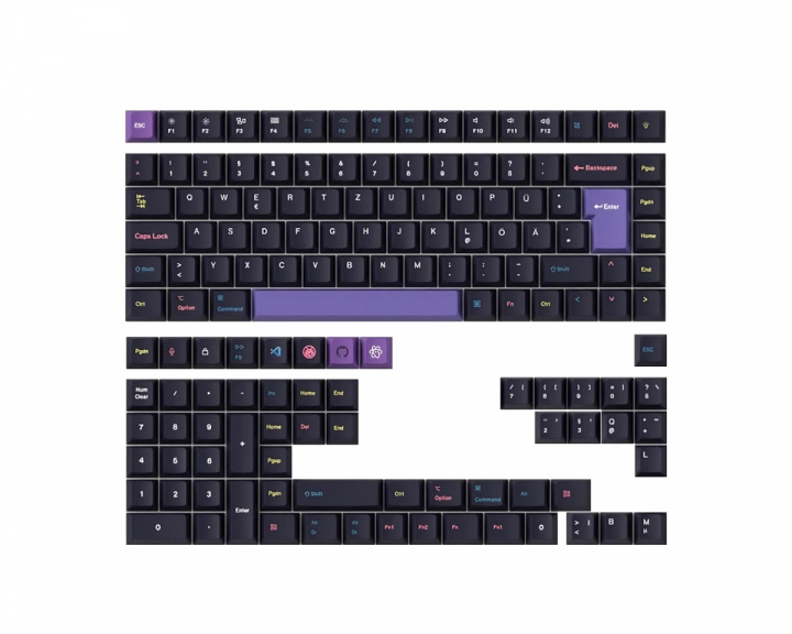 Keychron PBT Keycap set ISO German - Developer