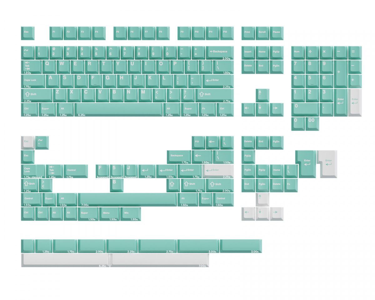 キーボード WS Akuamarin keycaps WS x Akuamarin Keycaps kit – Wuque Studio