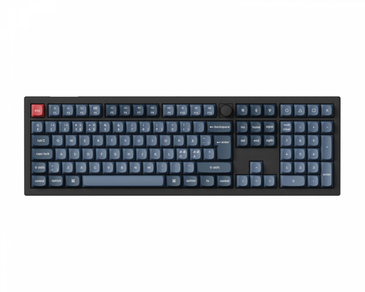 Keychron V6 Max QMK RGB Hotswap Langaton Näppäimistö [Gateron Jupiter Red] - ISO