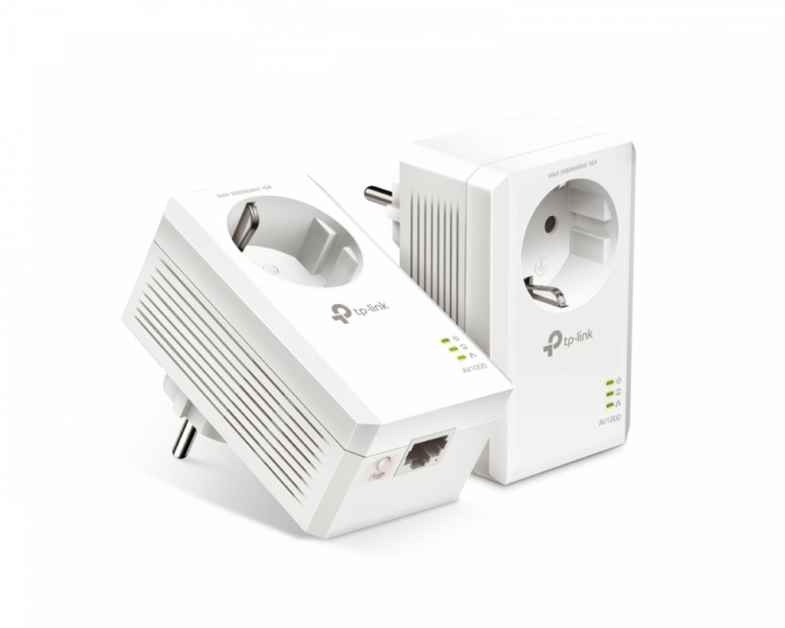TP-Link AV1000 Gigabit Passthrough Powerline-adapteri - 2kpl