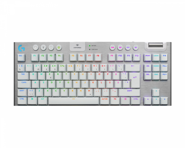 Logitech G915 X TKL Lightspeed Langaton Pelinäppäimistö [Tactile] - Valkoinen