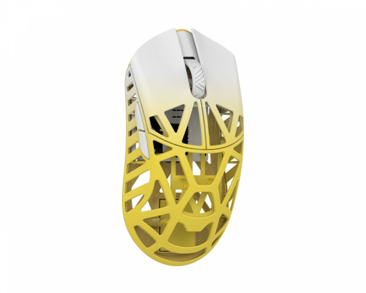 WLMouse BEAST X 8K Langaton Pelihiiri - Valkoinen/Keltainen [Omron Opticals]