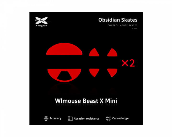 X-raypad Obsidian Mouse Skates WLmouse Beast X Mini