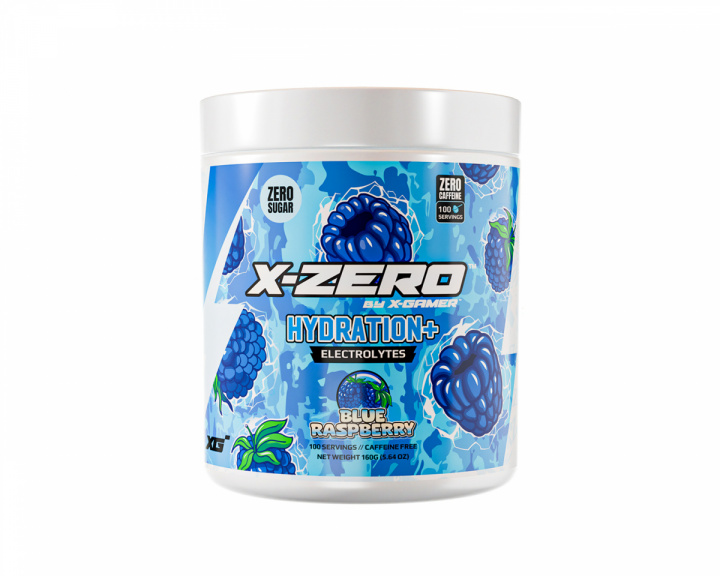 X-Gamer X-Zero Hydration+ Blue Raspberry - 100 Annos
