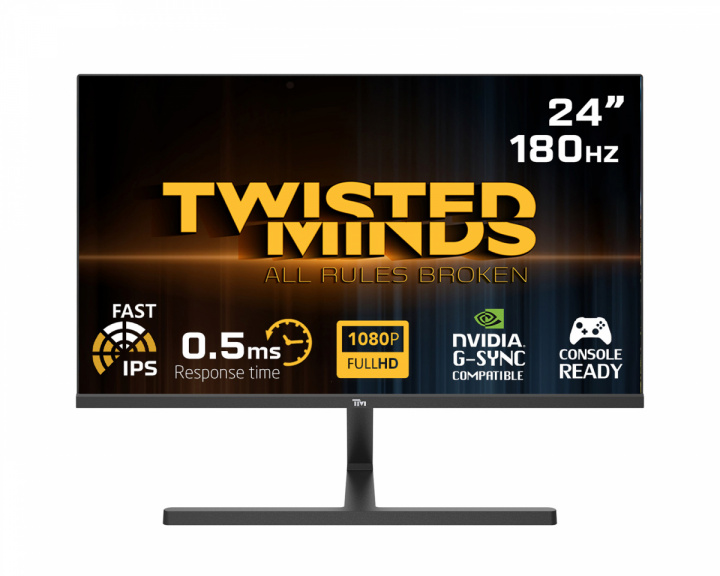 Twisted Minds Blaze Series 24” FHD, 180Hz, Fast IPS, 0.5ms, HDR400 Pelimonitori