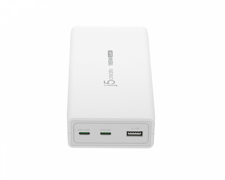 j5create GaN PD USB-C Laturi - 3-port - 185W