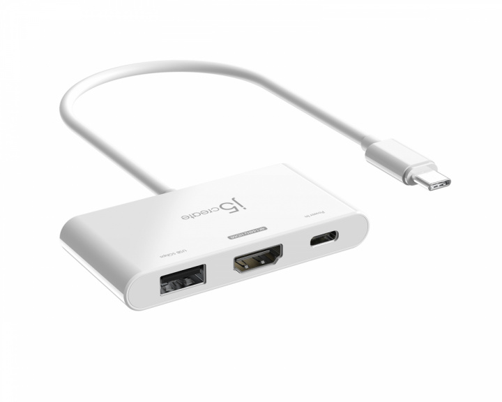 j5create USB-C to 4K HDMI Adapter - USB-A - USB-C 100W PD