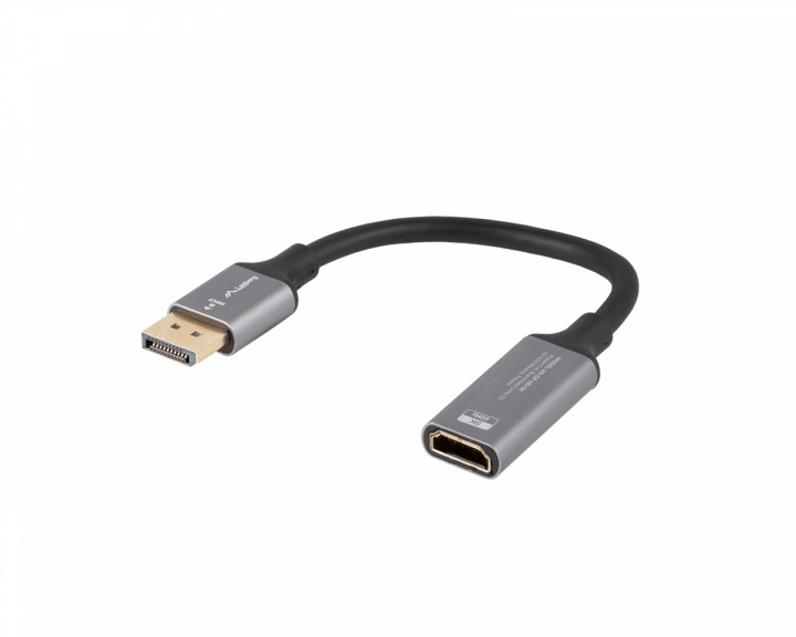 Lanberg DisplayPort to HDMI Adapterikaapeli 4K Musta - 0,2m