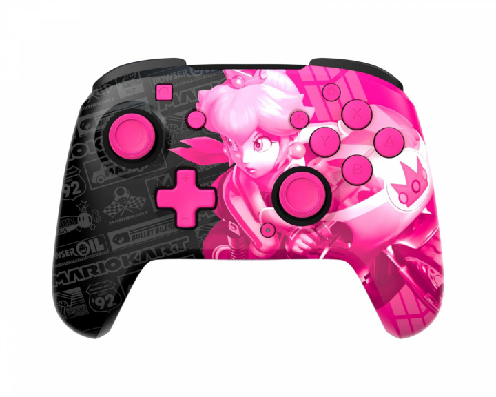 PDP Rematch Langaton Ohjain GLOW (Nintendo Switch) - Grand Prix Peach