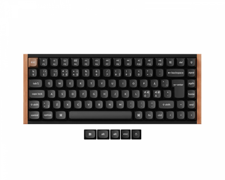 Keychron K2 HE Langaton QMK-näppäimistö [Gateron 2.0 Purple Magnetic Switch] - Wood Black