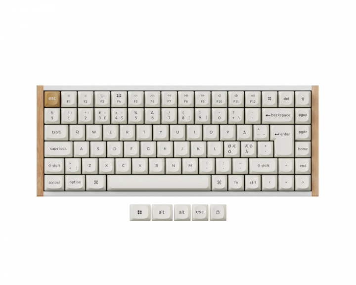 Keychron K2 HE Langaton QMK-näppäimistö [Gateron 2.0 Purple Magnetic Switch] - Wood White