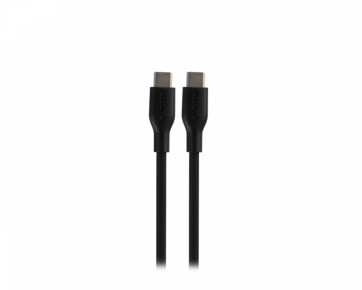 Deltaco USB-C Latauskaapeli 60W Silikoni - Musta - 1,5m