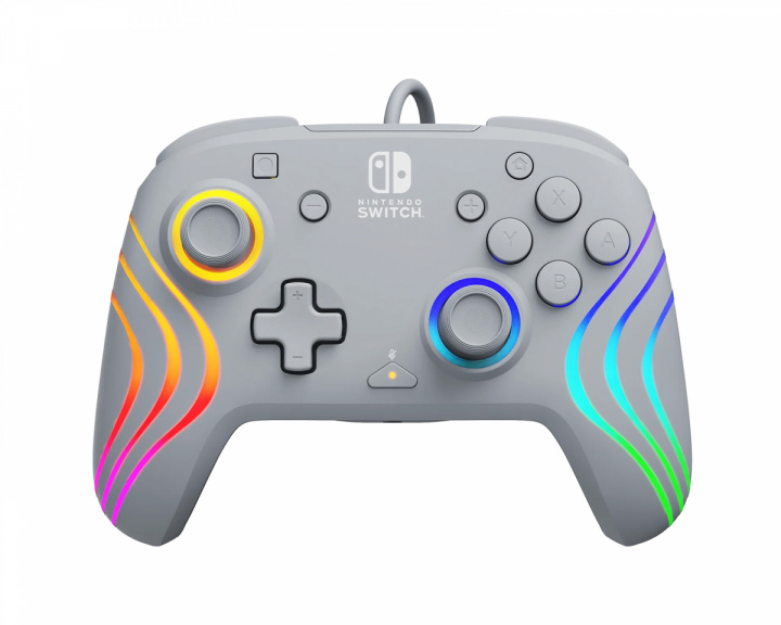 PDP Afterglow Wave Wired Ohjain - Harmaa (Nintendo Switch)