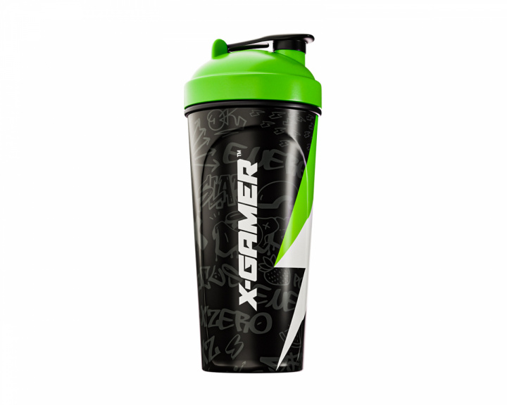 X-Gamer X-Zero Shaker 700ml - Musta & Vihreä