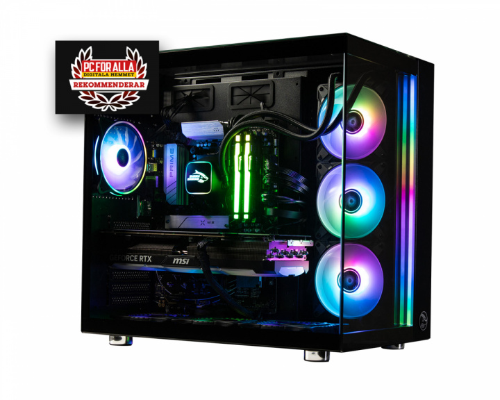 Shark Gaming Shark RGBeast R708 Gaming PC - Pelitietokone - RX 9070 XT - Ryzen 7 9800X3D