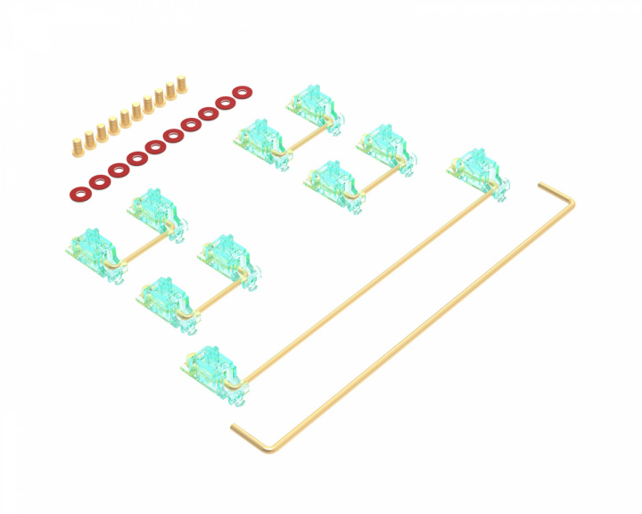 Durock Stabilizers V3 Screw Ins - Turkoosi
