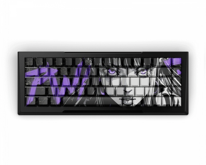 Pwnage Zenblade 65 V2 – Hall-efekti Pelinäppäimistö Nyomi Purple Edition ANSI – Musta