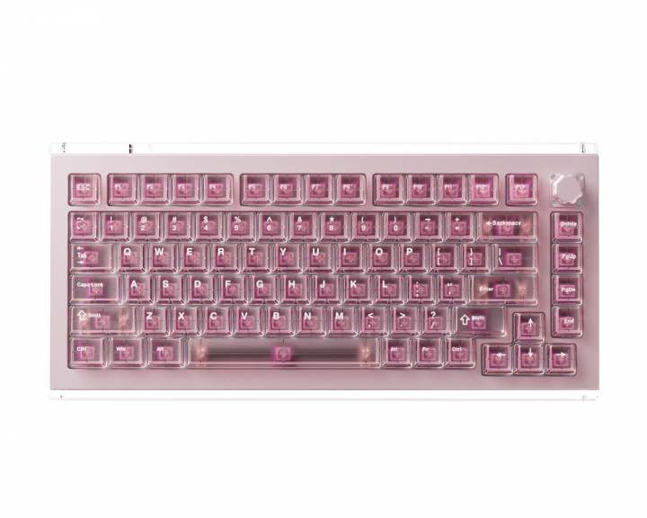 DrunkDeer A75 Master - Hall Effect Gaming Tastatur ANSI – Champagne Pink [TTC POM]