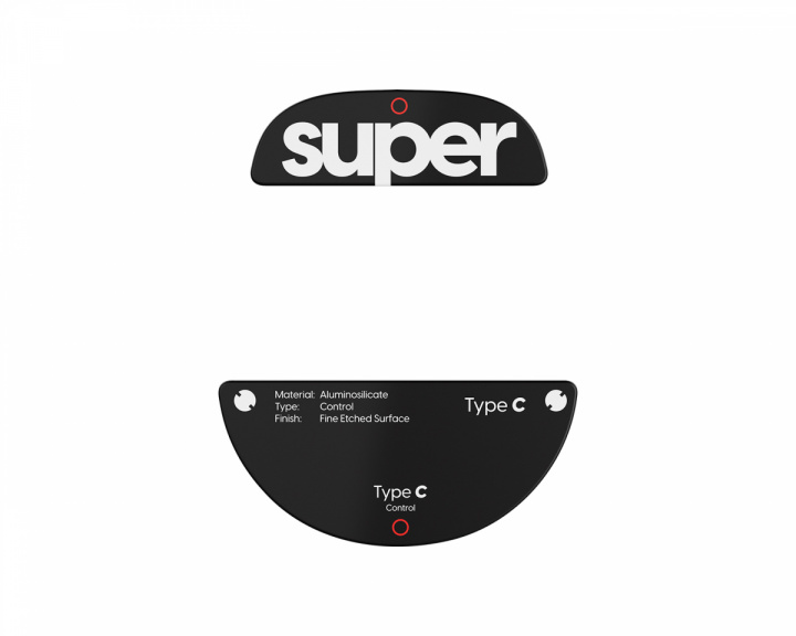 Superglide Glass Skates Type-C Pulsar TenZ Signature Edition - Musta