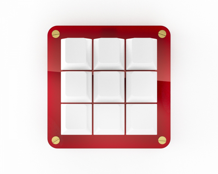 MaxCustom 9-Key MacroPad - Punainen