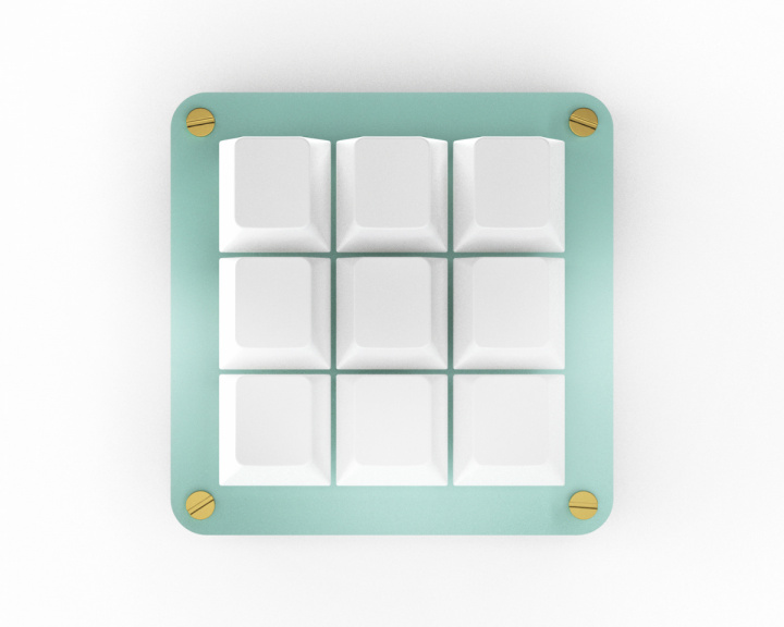 MaxCustom 9-Key MacroPad - Turkoosi