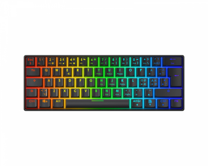 Deltaco Gaming DK470 60 % ISO Hot-swap Mekaaninen Pelinäppäimistö – Musta