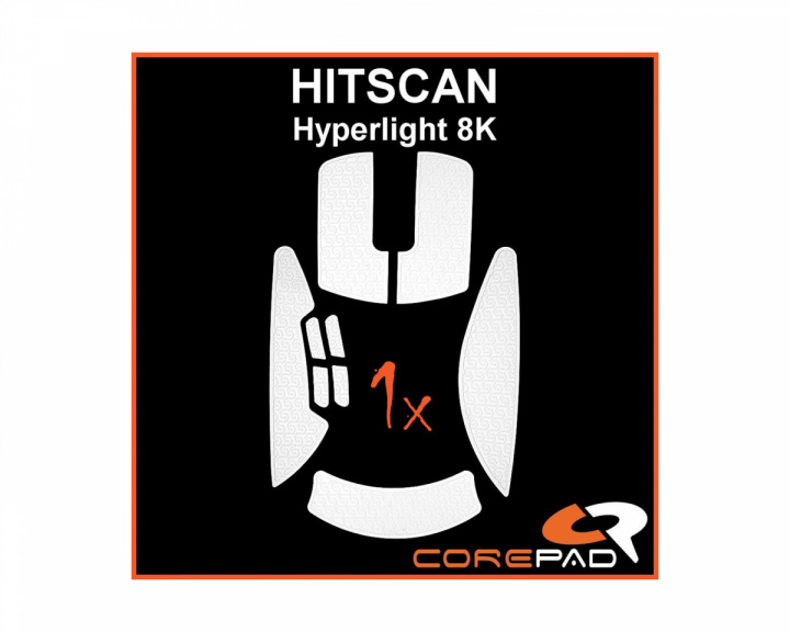 Corepad Soft Grips HITSCAN Hyperlight 8K - Valkoinen