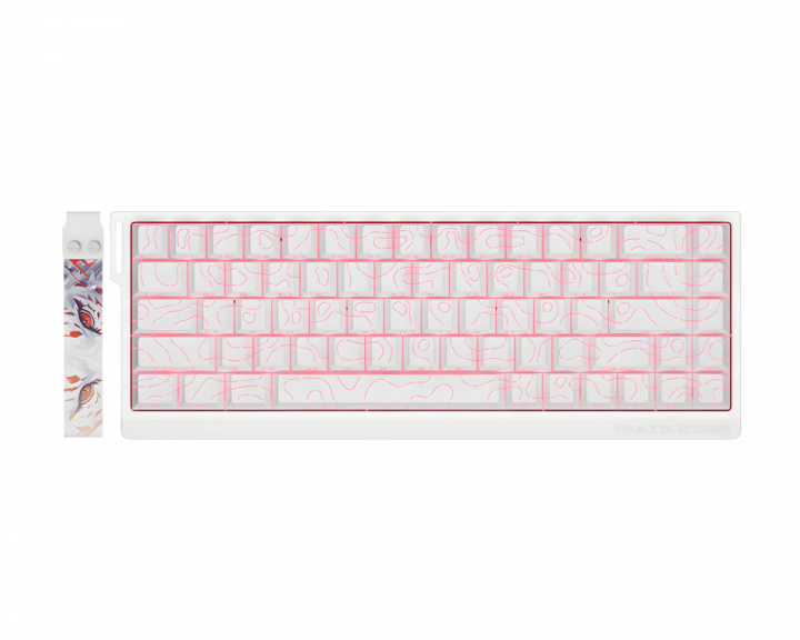  MAD60 Flagship HE ANSI Näppäimistö [Magnetic Amber PRO] - Valkoinen