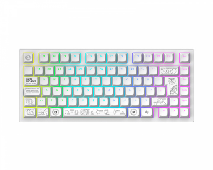 Dark Project ALU81 Gaming Näppäimistö RGB - Terra Nova [g3ms Moonstone] - Valkoinen