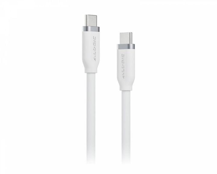 Alogic Elements 240W USB-C Laddkabel - 1m - Valkoinen