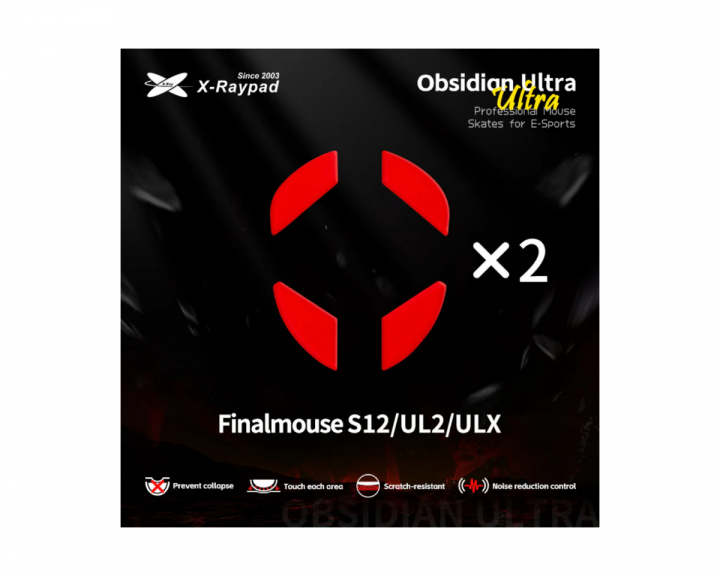 X-raypad Obsidian Ultra Skates Final Mouse S12/UL2/ULX:lle