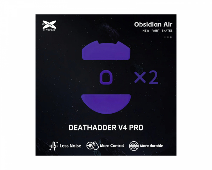 X-raypad Obsidian Air Skates Razer Deathadder V4 PRO:lle
