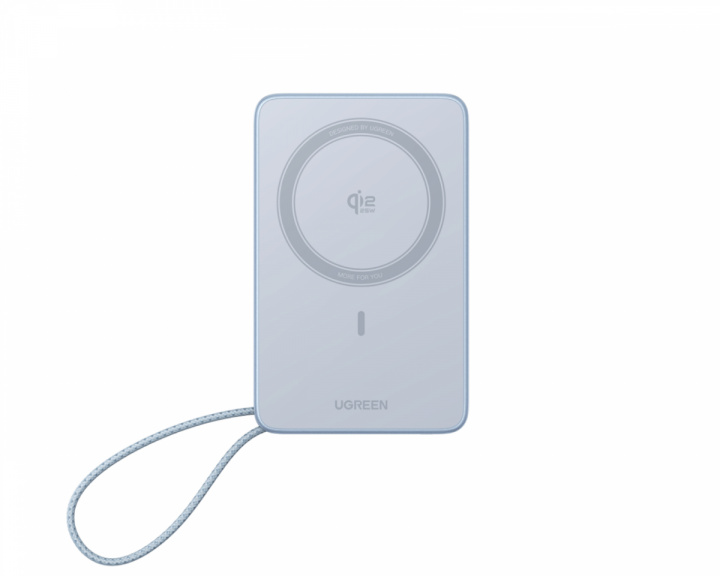 UGREEN MagFlow Qi2.2 25W 10000mAh Power Bank Retractable Cablella