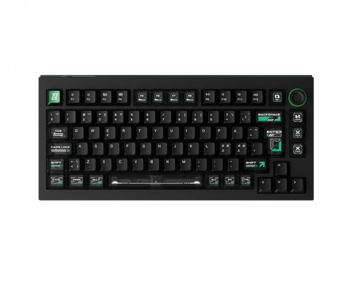  L5 HE 8K ISO -näppäimistö [Lime Magnetic Switch] - Cyber Black