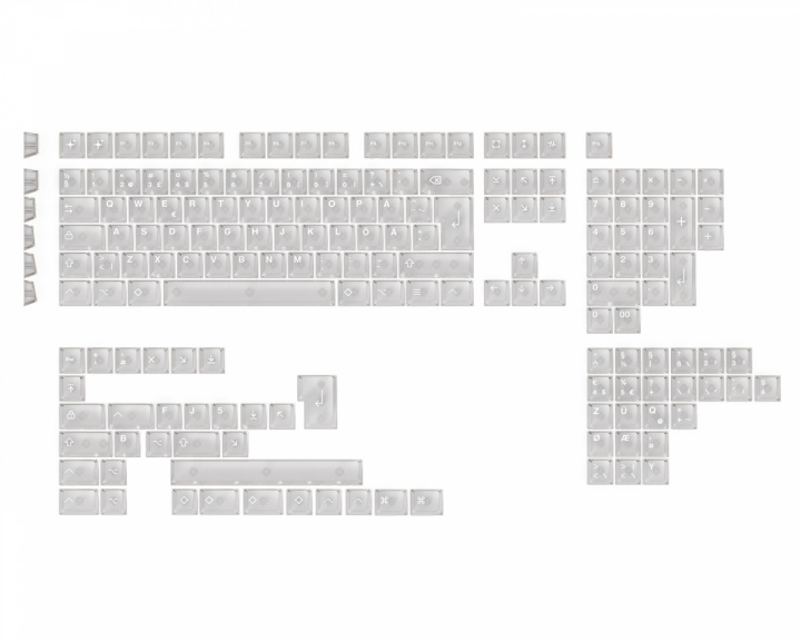  Lucid NORDEUK Keycap Set - Translucent White