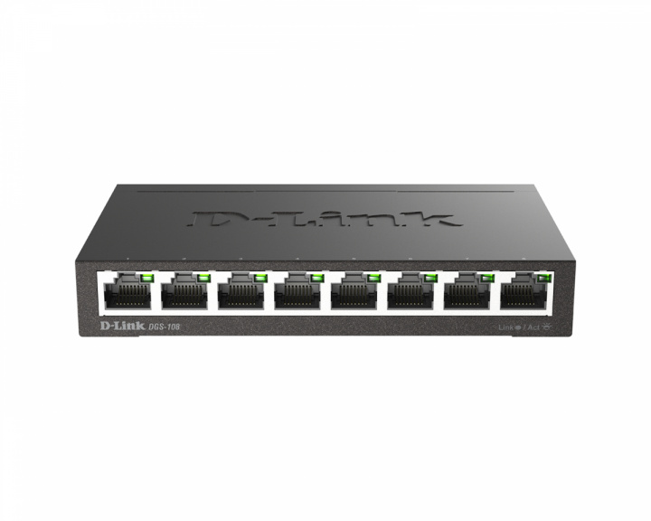D-Link DGS-108 8-porttinen Gigabit-pöytäkytkin