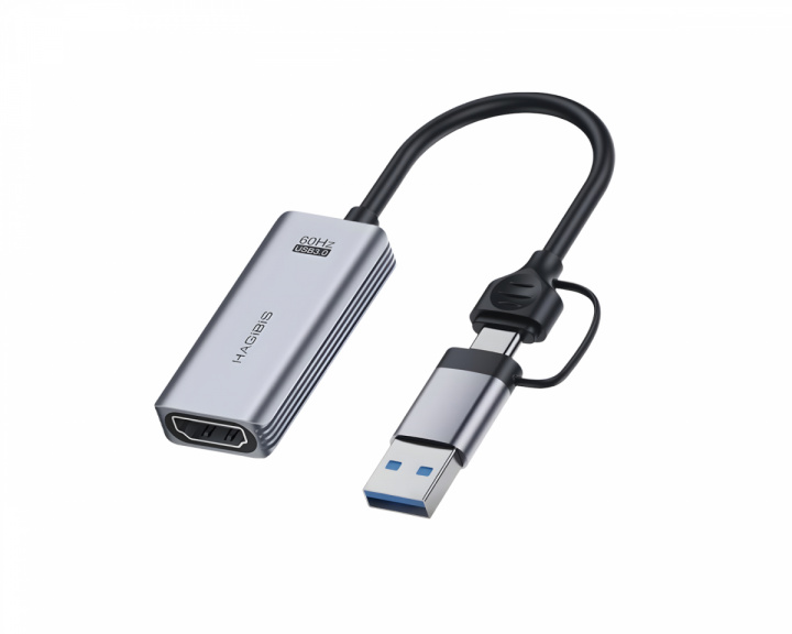 Hagibis HDMI–USB/USB-C 1080p HD 60fps Live-videokaappauskortti