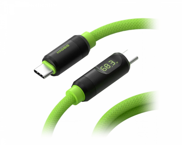 USB-C 4.0 LED-näyttö 8K 240W Kaapeli– 0.25M – Vihreä